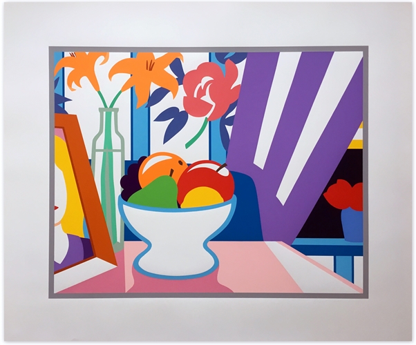 Still Life With Lilies And Mixed Fruit By Tom Wesselmann On Artnet Auctions