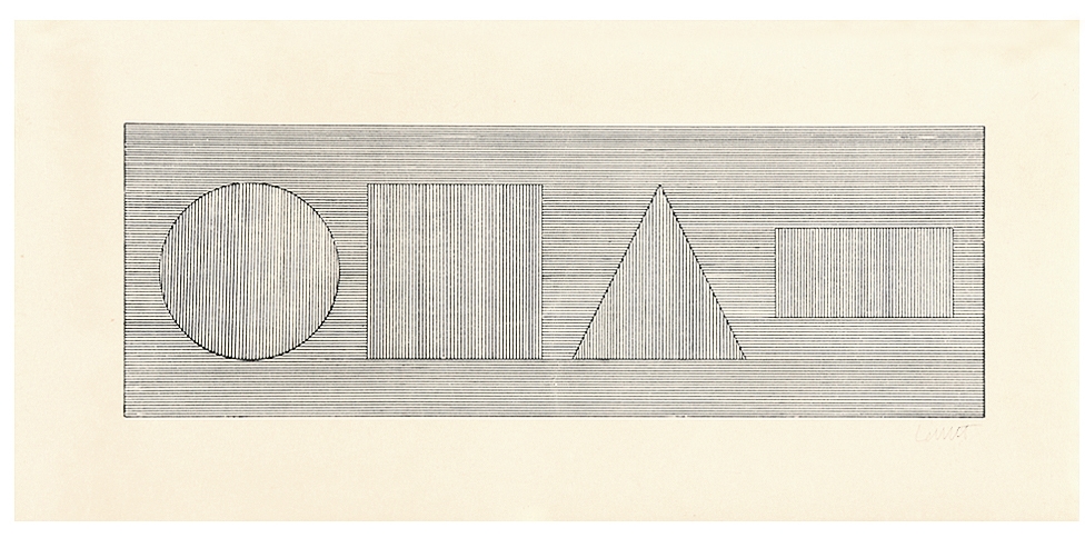 sol lewitt geometric figures & color