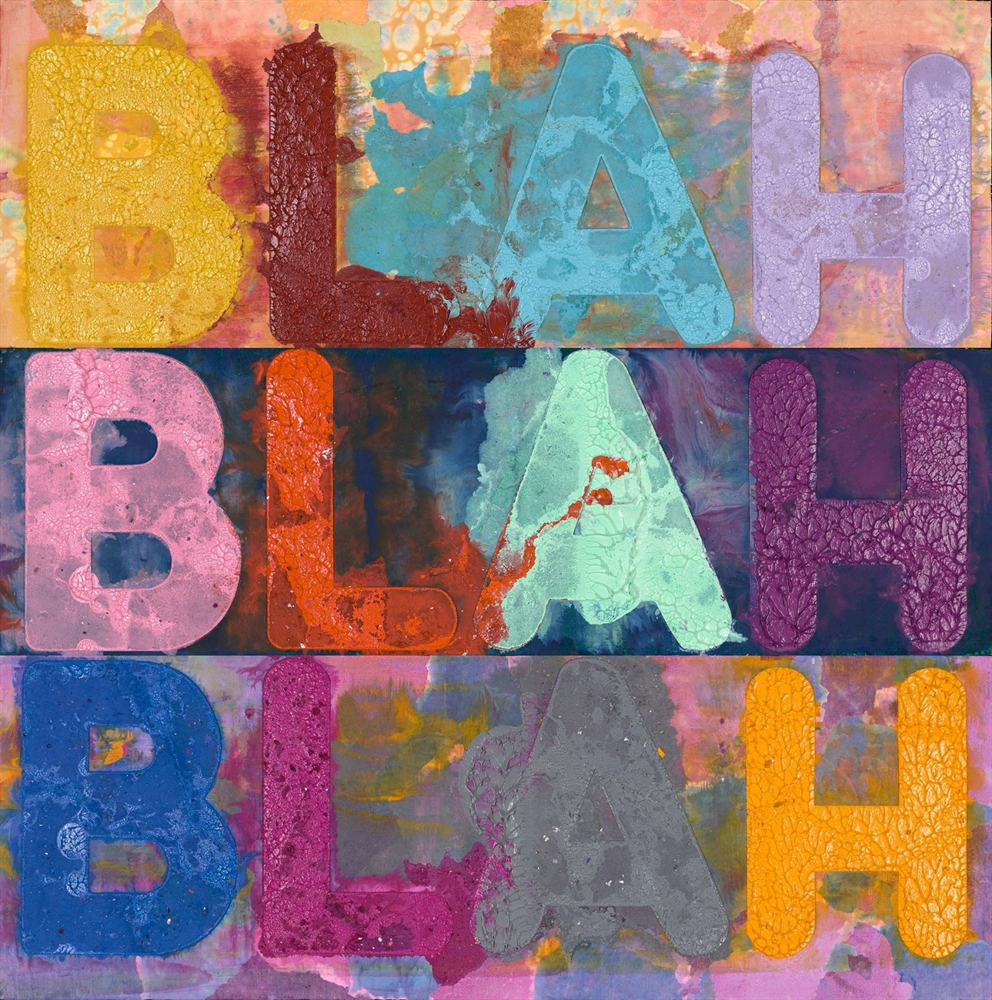 Blah, Blah, Blah By Mel Bochner On Artnet Auctions