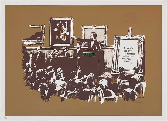 Morons (Sepia) By Banksy On Artnet Auctions