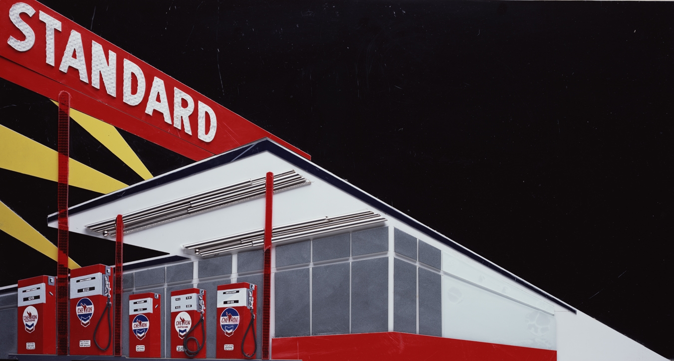 Standard Station (Night) after Ed Ruscha (from Pictures of Cars) by Vik ...