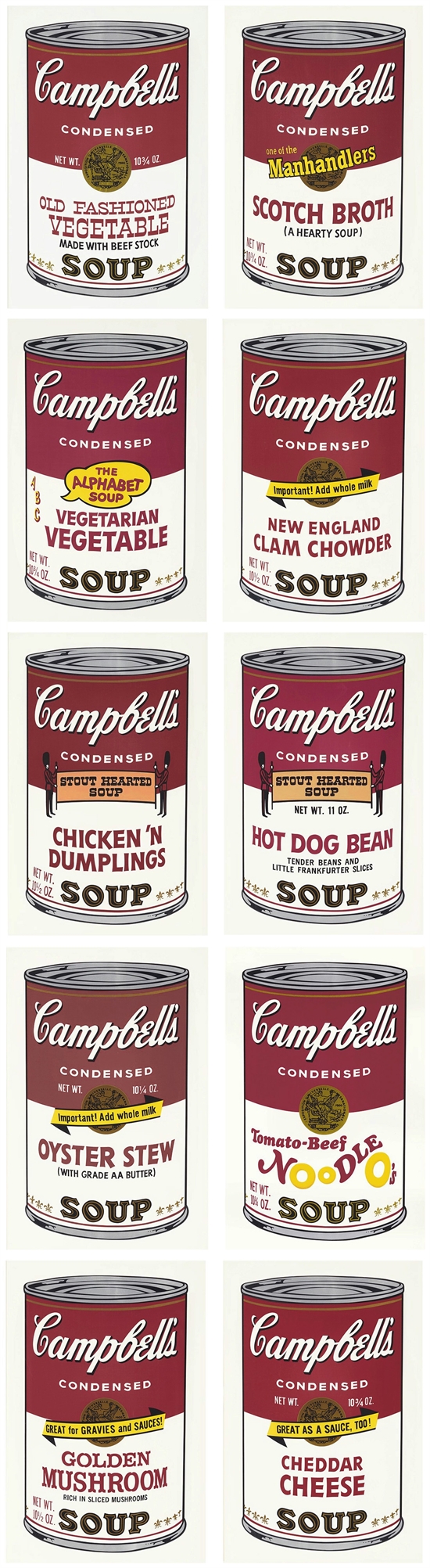 Andy Warhol, Oyster Stew from Campbell's Soup II, 1969, Screen Print (S)