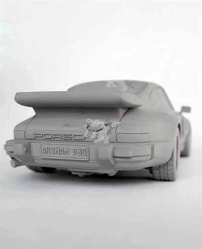 daniel arsham eroded 911 turbo figure white