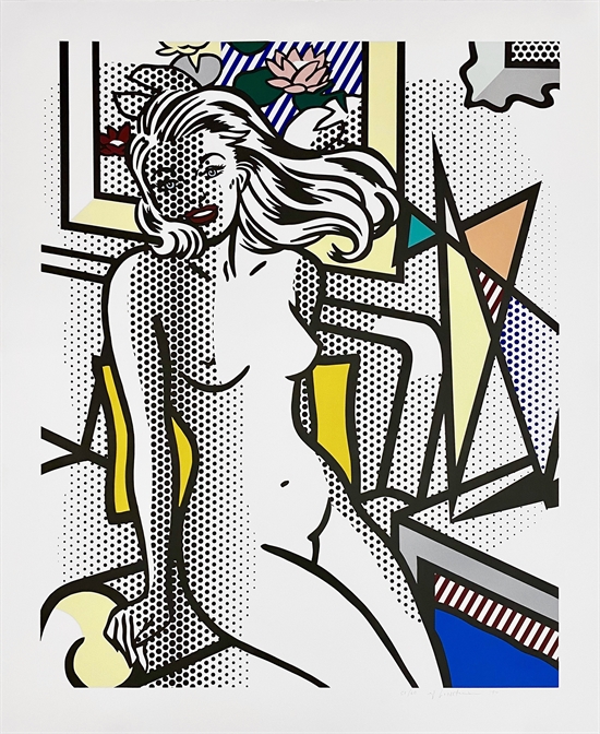 Nude with Yellow Pillow (from the Nude series) by Roy Lichtenstein