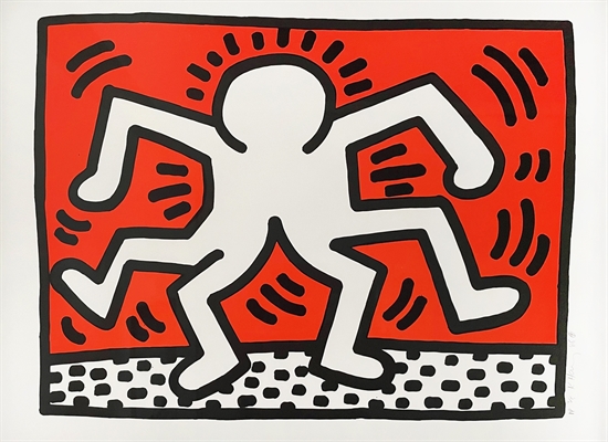 Untitled (Double Man) (from Portfolio of 5 Artists in Support of Bill T. Jones/Arnie Zane & Company) by Keith Haring