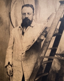 Henri Matisse Holding a Palette by Alvin Langdon Coburn