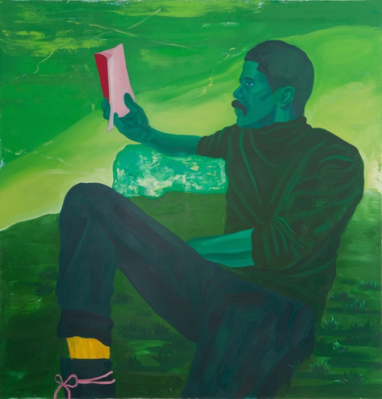 Untitled (Kevin in Green) by Dominic Chambers