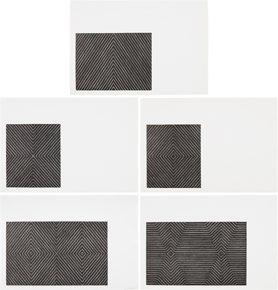 Black Series II: five prints (Point of Pines, Zambesi, Jill, Delphine ...