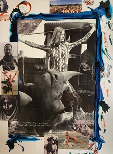 Veruschka von Lehndorff Rhino Roping by Peter Beard