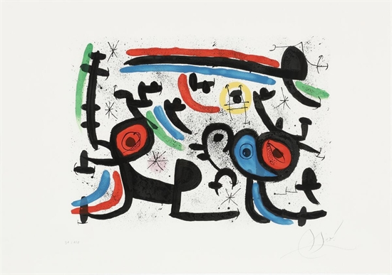 Les Amoureux et Luna Park II (from Allegro Vivace) by Joan Miró