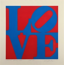 Love (Blue/Red) by Robert Indiana