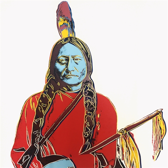 Sitting Bull (from Cowboys and Indians) by Andy Warhol