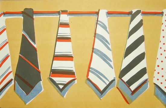 Tie Rows by Wayne Thiebaud on Auctions