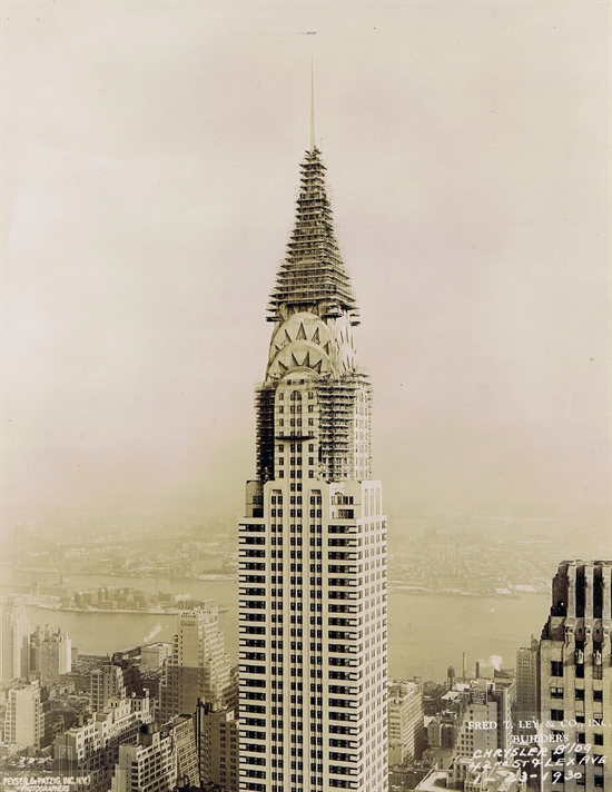 Chrysler Building Construction, New York City By Peyser & Patzig On 