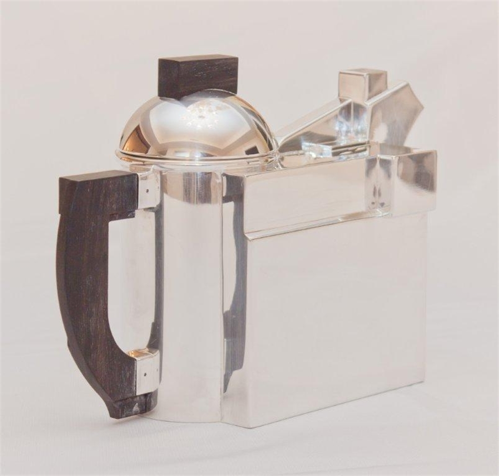 A Constructivist Silver Teapot by Kazimir Malevich on