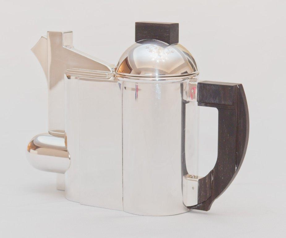 A Constructivist Silver Teapot by Kazimir Malevich on