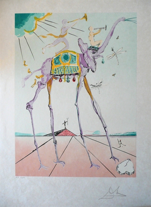 Celestial Elephant (Space Elephant) [Authenticated by Dali Archives] by ...