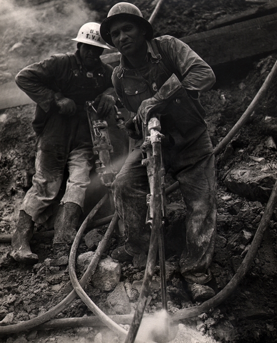 Jackhammer Operator, Douglas Dam, Tennessee by Arthur Rothstein on ...