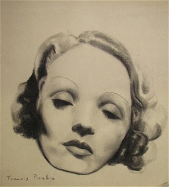 Portrait de femme (Marlene Dietrich) by Francis Picabia