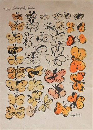 Happy Butterfly Day Linda by Andy Warhol