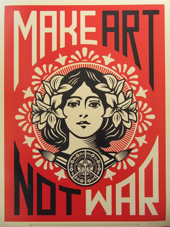 Peace Girl by Shepard Fairey on artnet Auctions