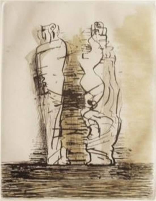 henry moore standing figures