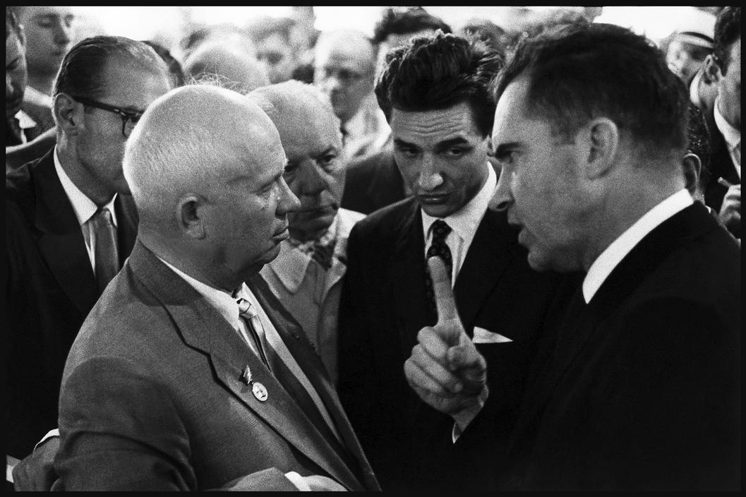 Nikita Khrushchev and Richard Nixon, Moscow, USSR by Elliott Erwitt on ...