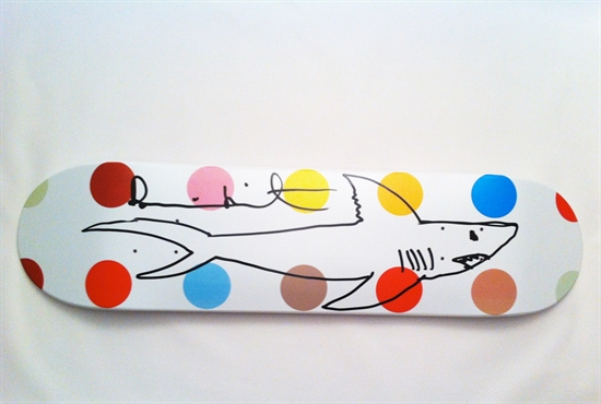 Supreme Damien Hirst Shark Skateboard Deck Multicolor - SS25