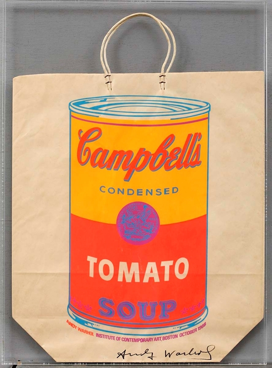 Campbell's Soup Can Shopping Bag (Signed) by Andy Warhol on Auctions