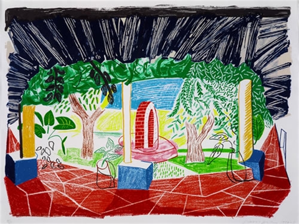 View Of Hotel Well I From Moving Focus Series By David Hockney On View Of Hotel Well I From Moving Focus Series By David Hockney On