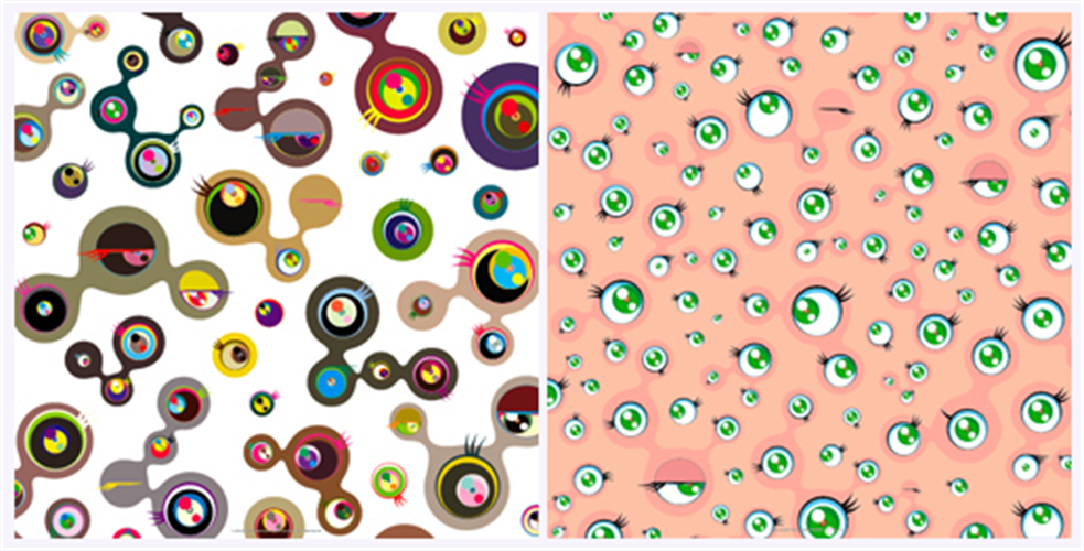 Jellyfish Eyes - Black and Jellyfish Eyes - White 2 works by Takashi  Murakami on artnet