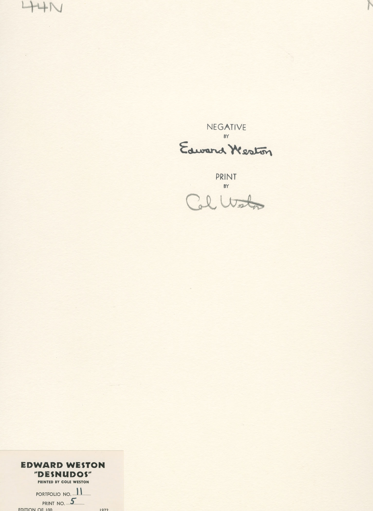 Neil by Edward Weston on artnet Auctions