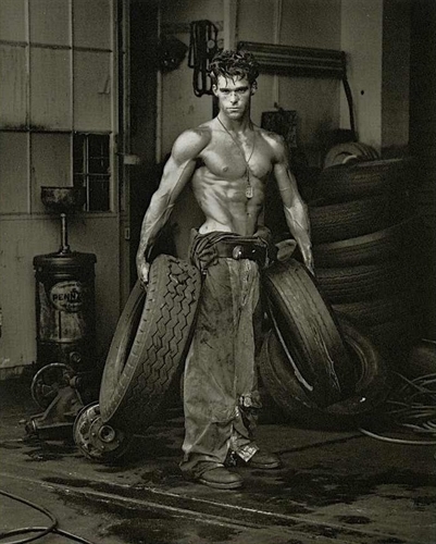 Fred with Tires, Hollywood by Herb Ritts on artnet Auctions