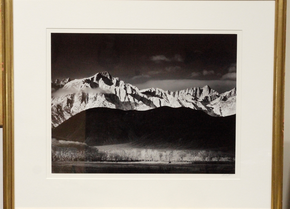 Winter Sunrise, Sierra Nevada, from Lone Pine, California by Ansel ...