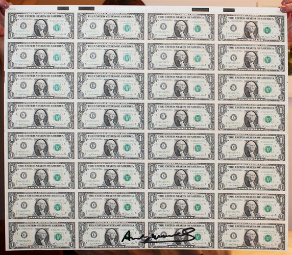 32 Dollar Bills by Andy Warhol on artnet Auctions