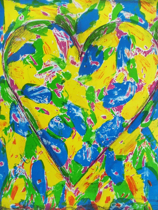 Blue Heart by Jim Dine on Auctions