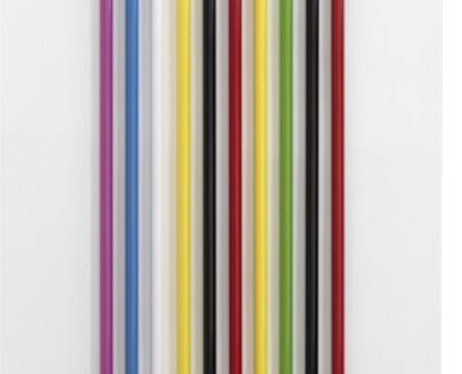 Rainbow stripes striped wallpaper