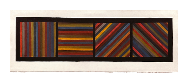 Untitled (Bands Of Color In Four Directions)