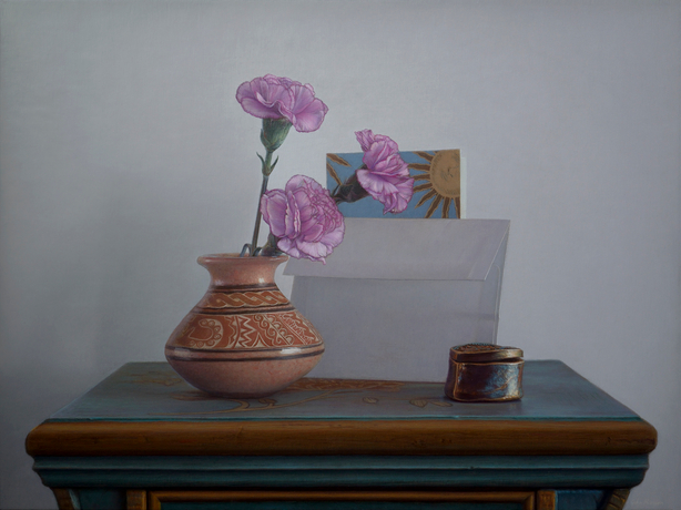 Blue Table and Vase