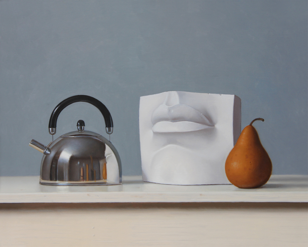 Still Life with Tea Kettle and Pear