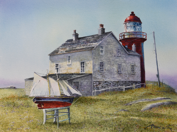 Ferryland Lite with Boat Still Life