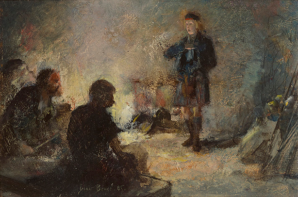 Highlanders at Campfire