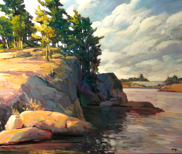 Shaded Rock Face, Georgian Bay 