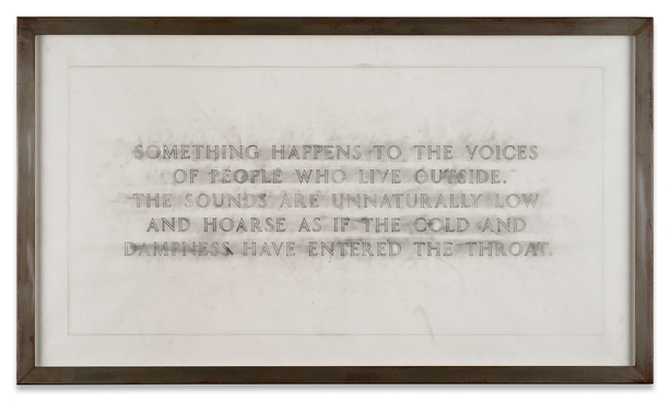 Living: Something happens to the voices of people...