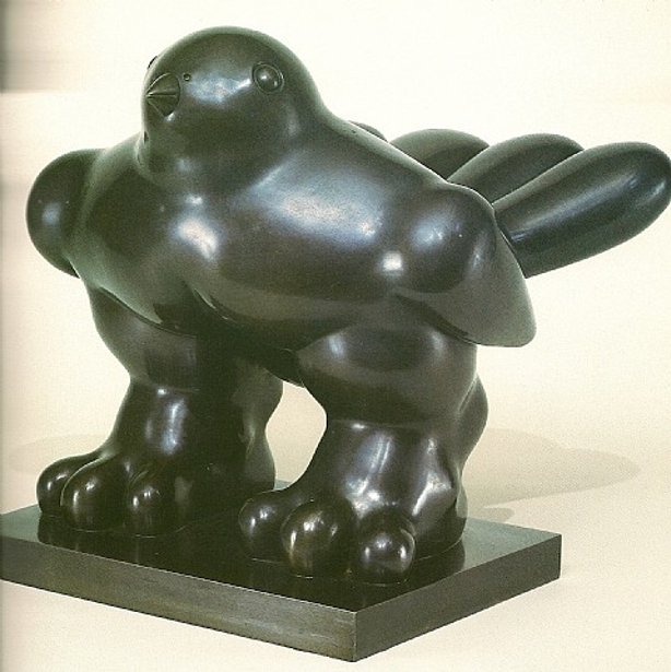 fernando botero bird sculpture