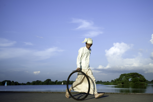 Bicycle Tire Rolling Event from Yangon: Bank of Innya