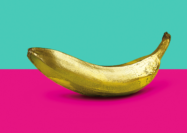 BANANA GOLDEN POP ART (Tribute to Andy Warhol)