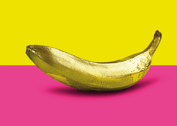 BANANA GOLDEN POP ART (Tribute to Andy Warhol)