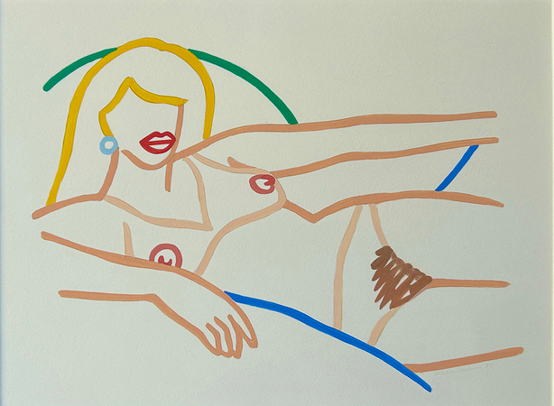 Study for Kate Nude line drawing ( Blonde)