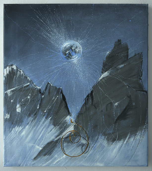 Crystal Sphere and Gold Spiral, Cosmos Vanitas, Jungfrau, Noon